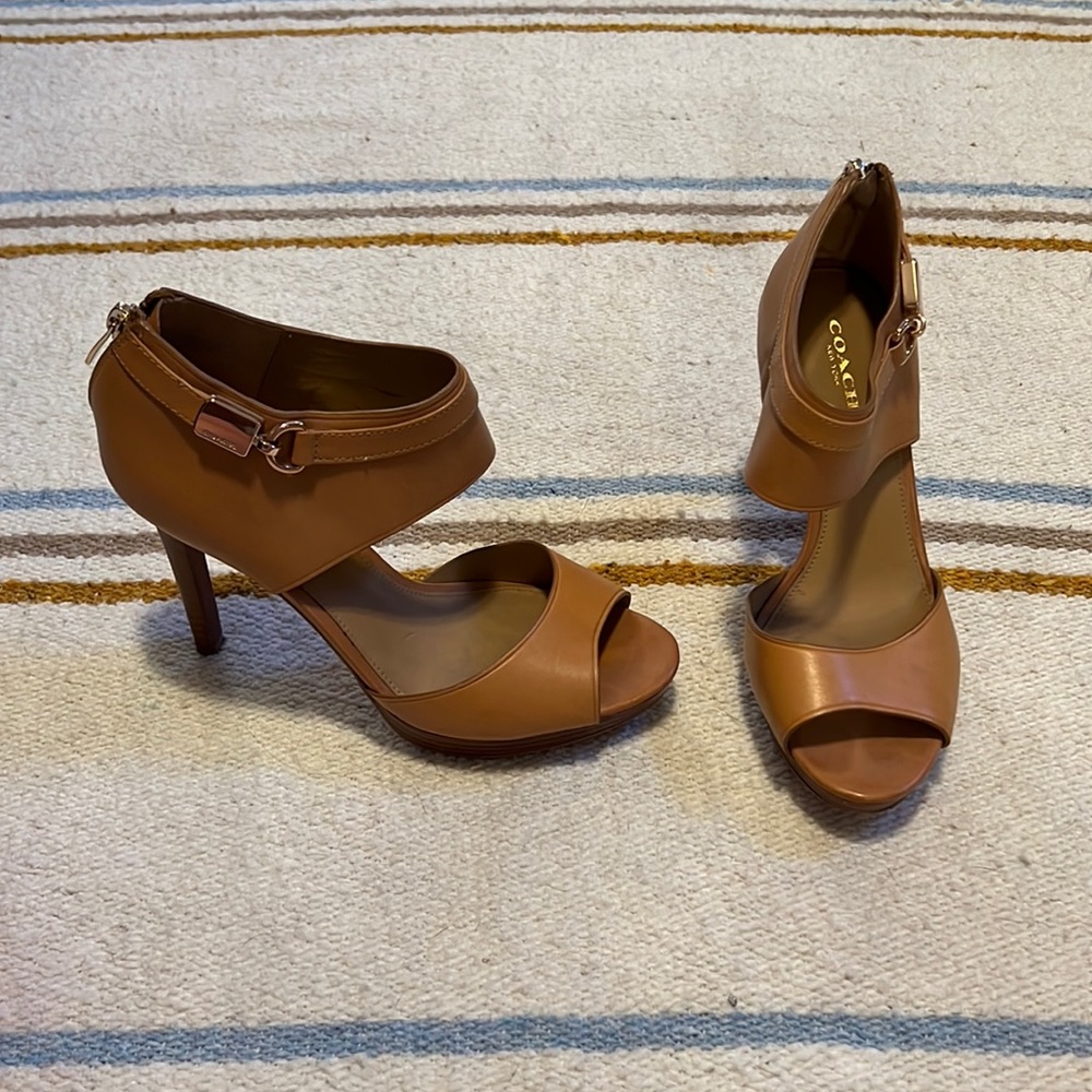 Tan Coach Heels